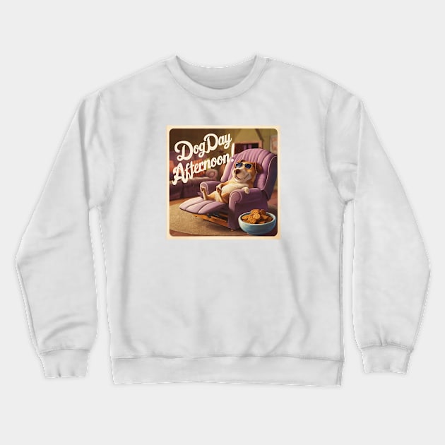 It's a Dog Day Afternoon! Crewneck Sweatshirt by Dizgraceland